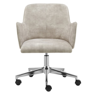 Sunny Pro Velvet Office Chair with Polished Chrome Base for Modern Workspaces and Comfort