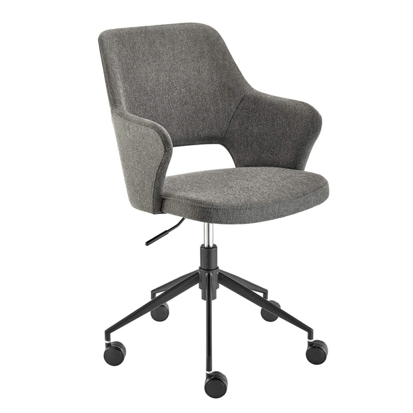 Darcie Cushioned Ergonomic Office Chair with Armrests and Upholstered Seat for Productive Work