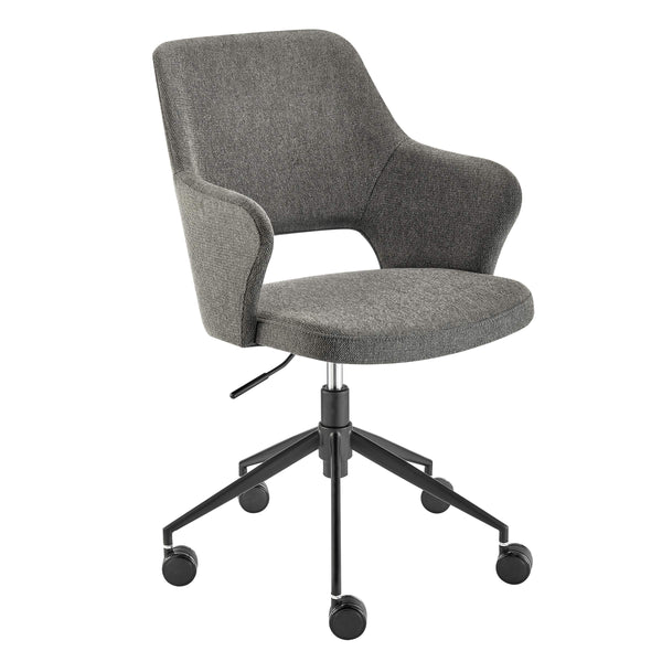 Darcie Cushioned Ergonomic Office Chair with Armrests and Upholstered Seat for Productive Work