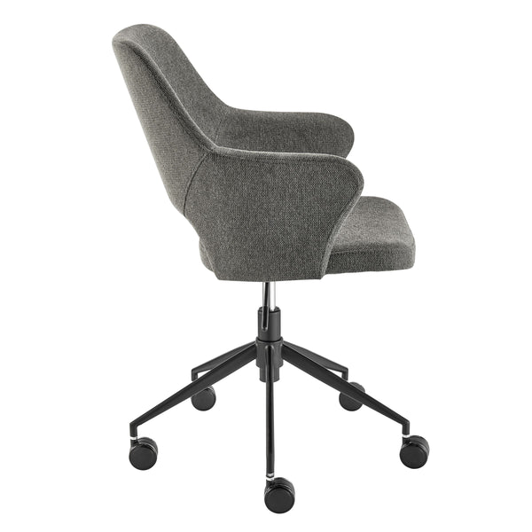 Darcie Cushioned Ergonomic Office Chair with Armrests and Upholstered Seat for Productive Work