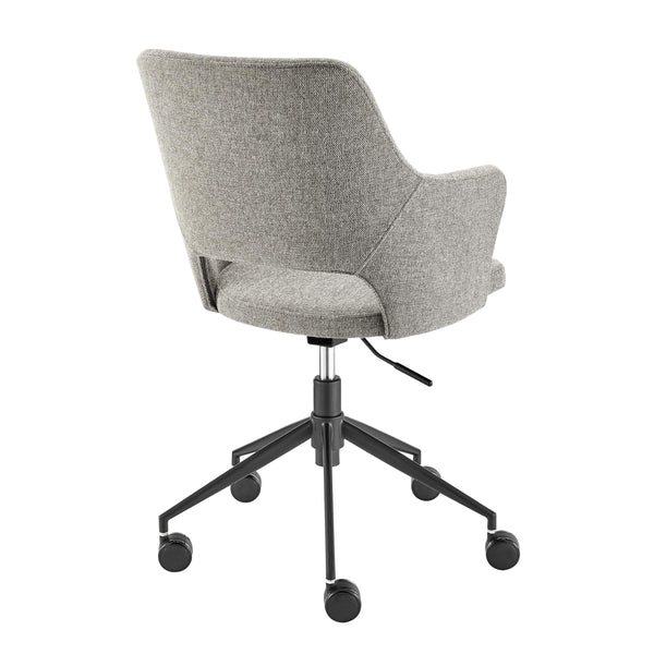 Darcie Cushioned Ergonomic Office Chair with Armrests and Upholstered Seat for Productive Work