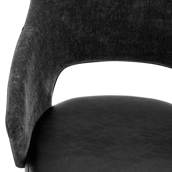 Darcie Cushioned Ergonomic Office Chair with Armrests and Upholstered Seat for Productive Work