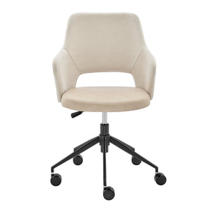 Darcie Cushioned Ergonomic Office Chair with Armrests and Upholstered Seat for Productive Work