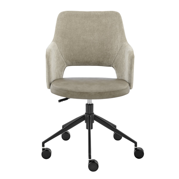 EE Test Vendor Darcie Cushioned Ergonomic Office Chair with Armrests and Upholstered Seat for Productive Work Light Taupe/Gray EETEST-30395-LTTPE