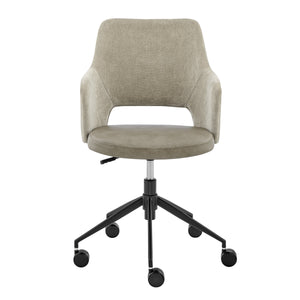 Darcie Cushioned Ergonomic Office Chair with Armrests and Upholstered Seat for Productive Work