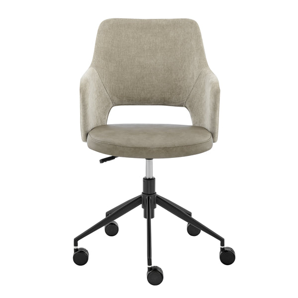 Darcie Cushioned Ergonomic Office Chair with Armrests and Upholstered Seat for Productive Work