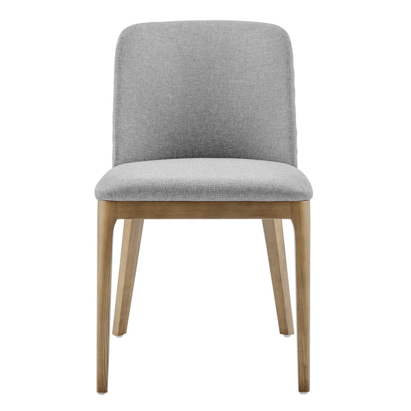 Tilde Diamond Quilted Upholstered Dining Chair Set of 2 with Sleek Walnut Wood Legs