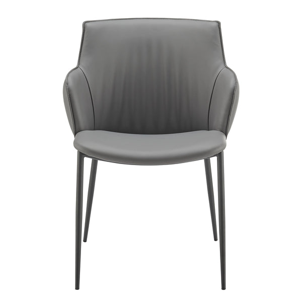 Ronja Contemporary Accent Chair Leatherette Seat Powder Coated Steel Legs Modern Lounge Seating
