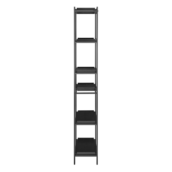 Kumla Six Tier Steel and Oak Veneer Shelving Unit with Movable Trays for Modern Storage