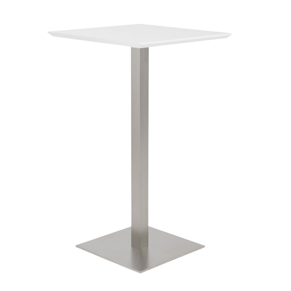 Elodie Modern Bar Height Table with Steel I-beam Base and Sleek Matte Top