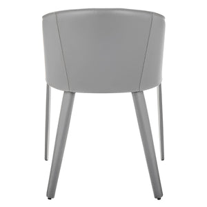 Pallas Armchair Upholstered Leather with Powder Coated Steel Frame for Modern Lounge Seating