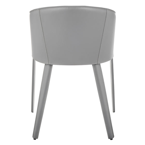 Pallas Armchair Upholstered Leather with Powder Coated Steel Frame for Modern Lounge Seating