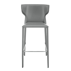 Divinia Upholstered Barstools with Steel Frame for Kitchen or Bar Seating Set of 2