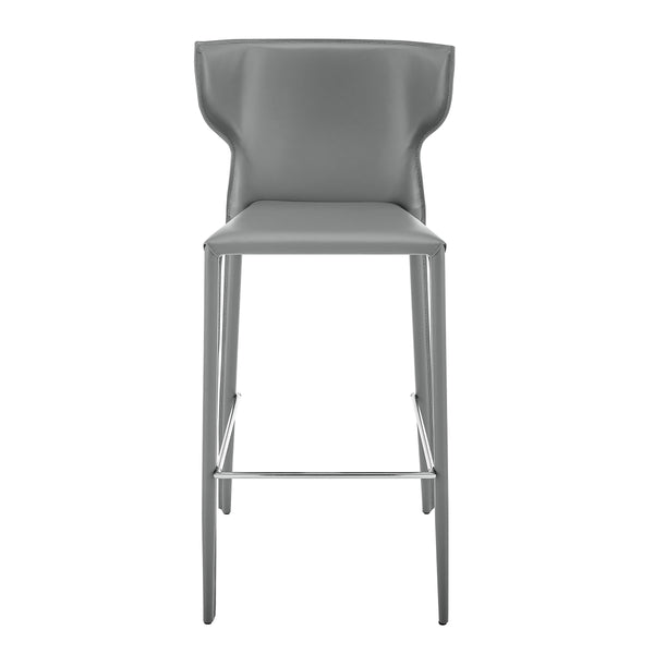 Divinia Upholstered Barstools with Steel Frame for Kitchen or Bar Seating Set of 2