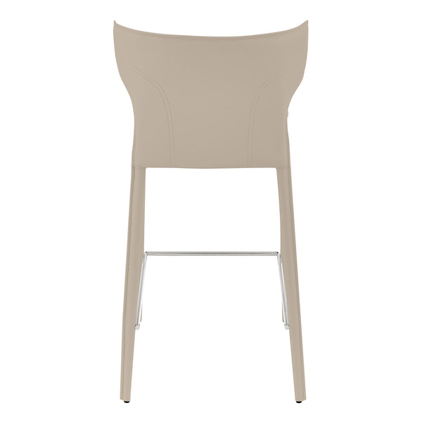 Divinia Upholstered Counter Stools with Steel Frame for Kitchen or Dining Room Set of 2