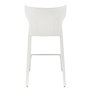 Divinia Upholstered Counter Stools with Steel Frame for Kitchen or Dining Room Set of 2