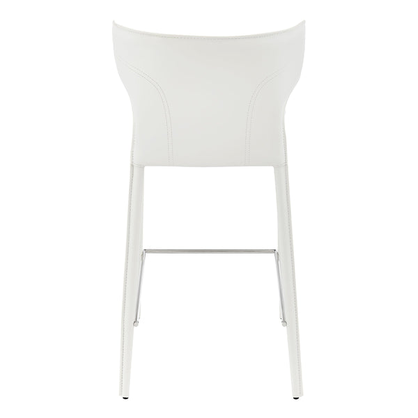 Divinia Upholstered Counter Stools with Steel Frame for Kitchen or Dining Room Set of 2