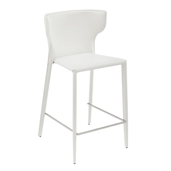 Divinia Upholstered Counter Stools with Steel Frame for Kitchen or Dining Room Set of 2