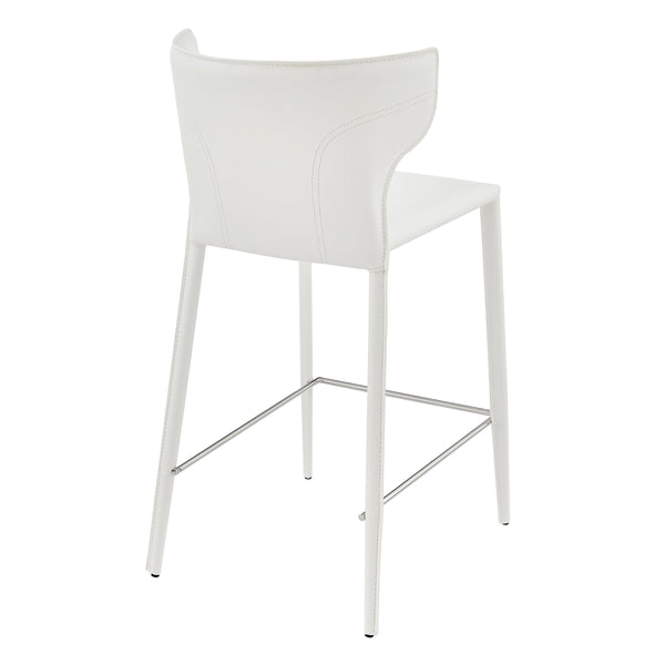 Divinia Upholstered Counter Stools with Steel Frame for Kitchen or Dining Room Set of 2