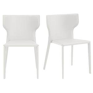 Divinia Stacking Side Chairs with Steel Frame for Versatile Dining Room Comfort Seating Set