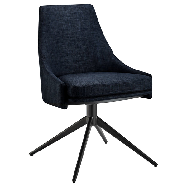 Signa Swivel Accent Chair Upholstered Fabric Steel Base Scandinavian Hygge Style Modern Comfort