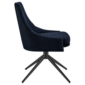 Signa Swivel Accent Chair Upholstered Fabric Steel Base Scandinavian Hygge Style Modern Comfort
