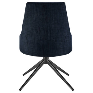 Signa Swivel Accent Chair Upholstered Fabric Steel Base Scandinavian Hygge Style Modern Comfort