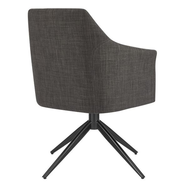 Signa Swivel Accent Chair Scandinavian Hygge Style Auto-return Steel Base for Modern Living Room