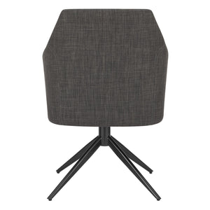 Signa Swivel Accent Chair Scandinavian Hygge Style Auto-return Steel Base for Modern Living Room