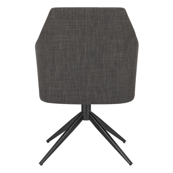 Signa Swivel Accent Chair Scandinavian Hygge Style Auto-return Steel Base for Modern Living Room