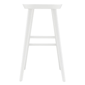 Vieno Solid Elm Wood Bar Stool Minimalist Handcrafted Seat for Kitchen and Dining Spaces