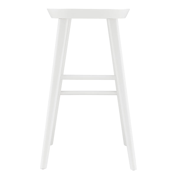 Vieno Solid Elm Wood Bar Stool Minimalist Handcrafted Seat for Kitchen and Dining Spaces