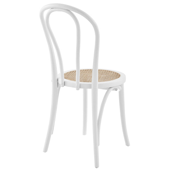 Marko Art Deco Bentwood Side Chairs with Woven Cane Seats for Stylish Dining Set of 2