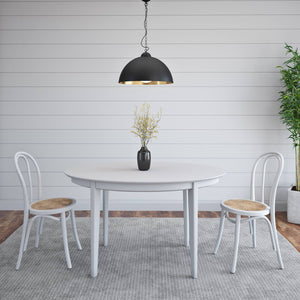Marko Art Deco Bentwood Side Chairs with Woven Cane Seats for Stylish Dining Set of 2