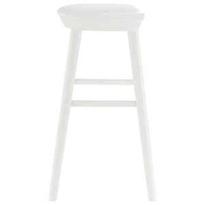 Vieno Solid Elm Wood Counter Stool Minimalist Design for Modern Bar and Kitchen Seating