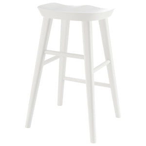 Vieno Solid Elm Wood Counter Stool Minimalist Design for Modern Bar and Kitchen Seating
