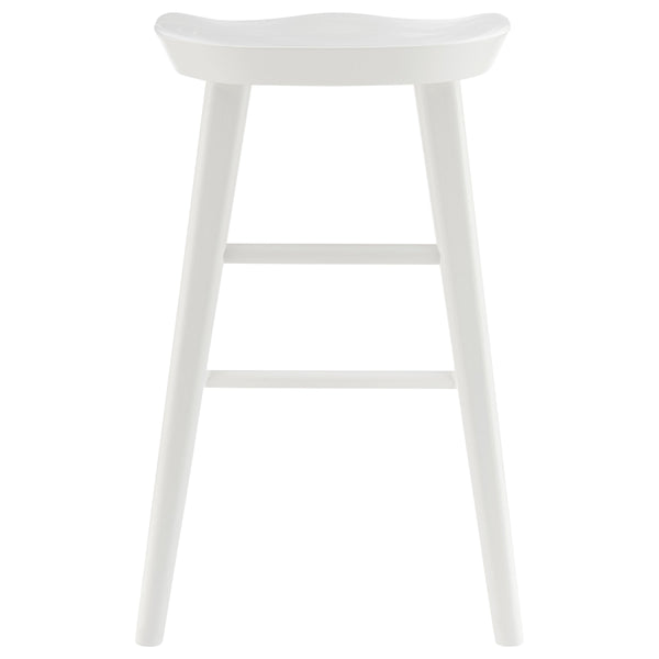 Vieno Solid Elm Wood Counter Stool Minimalist Design for Modern Bar and Kitchen Seating