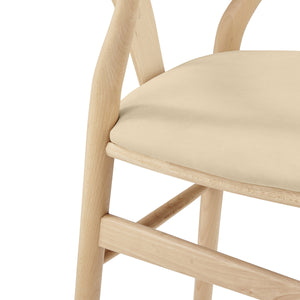 Evelina Solid Wood Dining Side Chair Set of 2 Mid-century Geometric Rush Seat Design