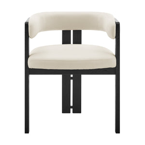 EE Test Vendor Blixa Fsc Certified Solid Oak Accent Armchair with Upholstered Seat for Modern Living Spaces Black/Beige EETEST-39244-BLK