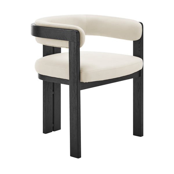 Blixa Fsc Certified Solid Oak Accent Armchair with Upholstered Seat for Modern Living Spaces