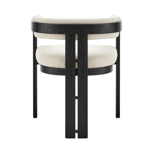 Blixa Fsc Certified Solid Oak Accent Armchair with Upholstered Seat for Modern Living Spaces