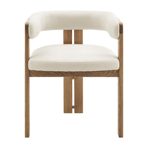 Blixa Fsc Certified Solid Oak Accent Armchair with Upholstered Seat for Modern Living Spaces