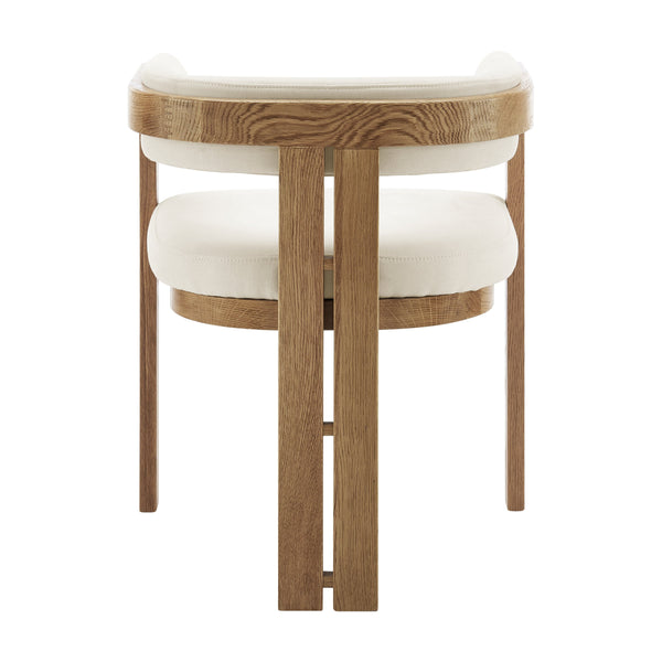 Blixa Fsc Certified Solid Oak Accent Armchair with Upholstered Seat for Modern Living Spaces