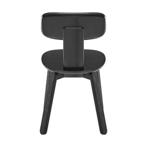 Bastian Matte Black Metal Dining Chair Elegant Accent Seating for Home Office or Table