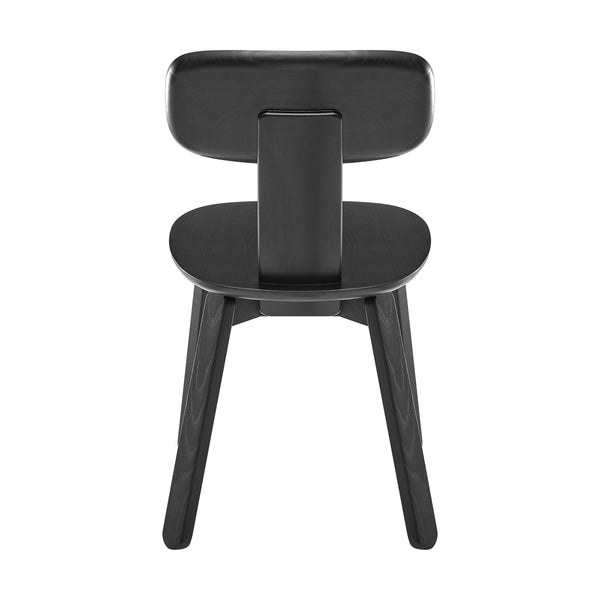 Bastian Matte Black Metal Dining Chair Elegant Accent Seating for Home Office or Table