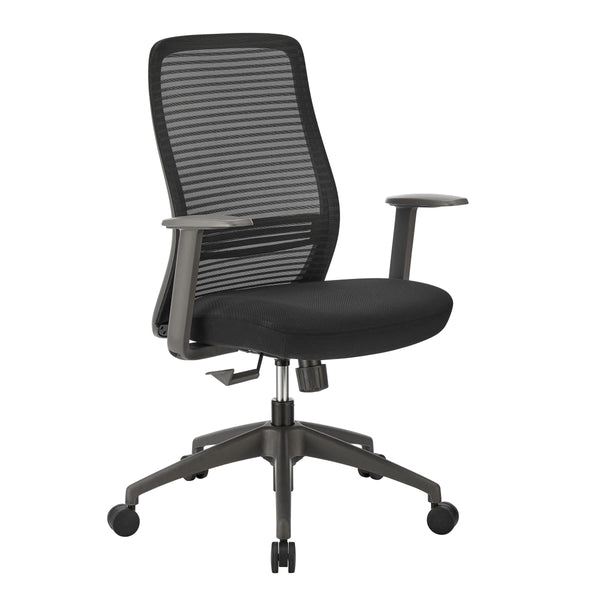 Kasper Midback Office Chair Breathable Mesh Back Molded Foam Seat Ergonomic Nylon Frame
