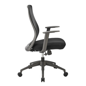 Kasper Midback Office Chair Breathable Mesh Back Molded Foam Seat Ergonomic Nylon Frame
