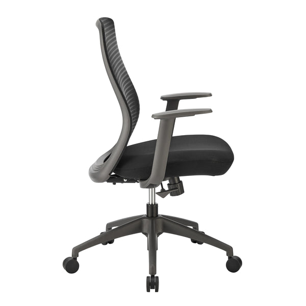 Kasper Midback Office Chair Breathable Mesh Back Molded Foam Seat Ergonomic Nylon Frame