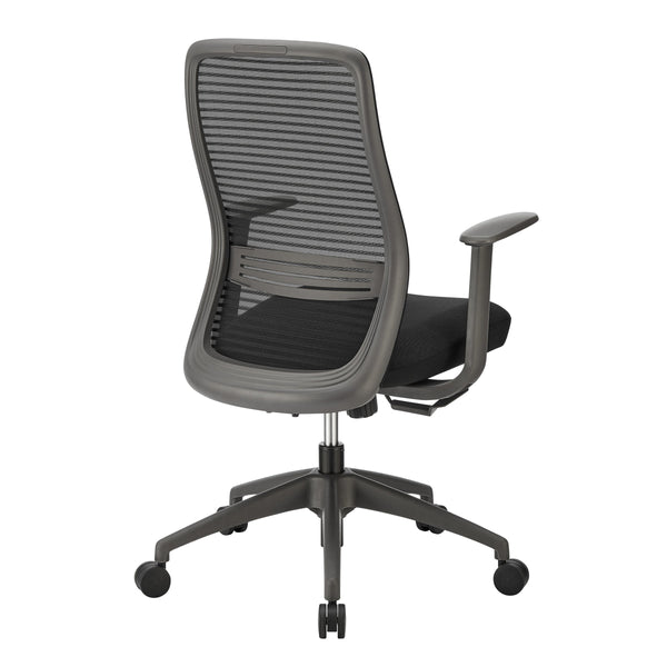 Kasper Midback Office Chair Breathable Mesh Back Molded Foam Seat Ergonomic Nylon Frame