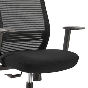 Kasper Midback Office Chair Breathable Mesh Back Molded Foam Seat Ergonomic Nylon Frame
